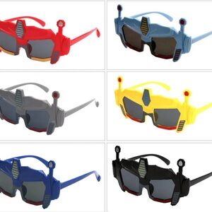 Robot Transformer Kids' Sunglasses ~ Fun Futuristic Shades ~ 6 Pack